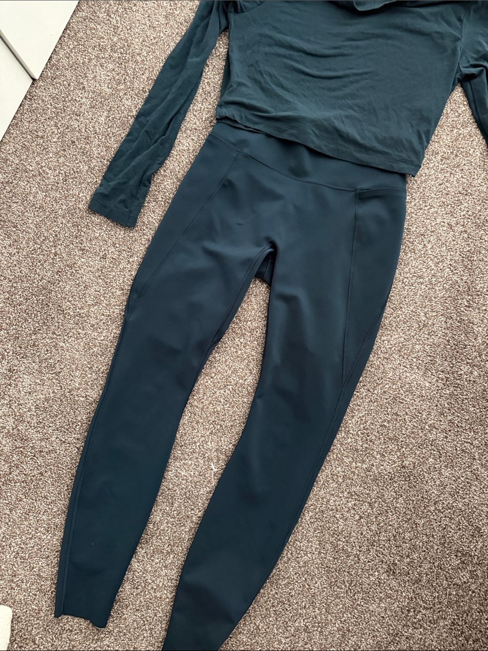 Nike Dark Teal High-Rise Leggings